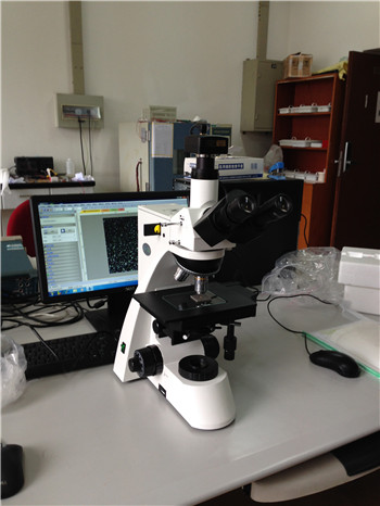 上海硅酸鹽所設備金相顯微鏡調試現場